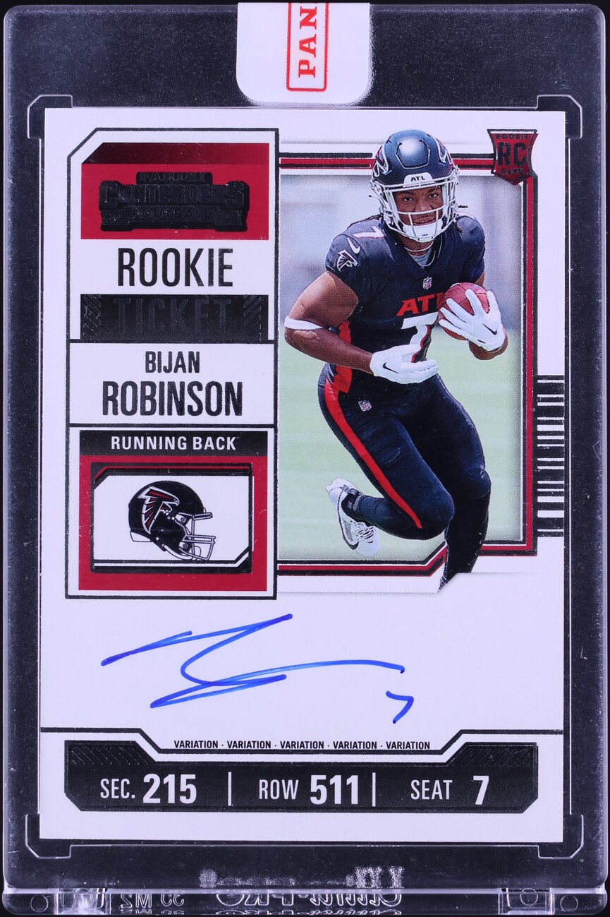2023 Panini Contenders Variation Bijan Robinson ROOKIE AUTO #103