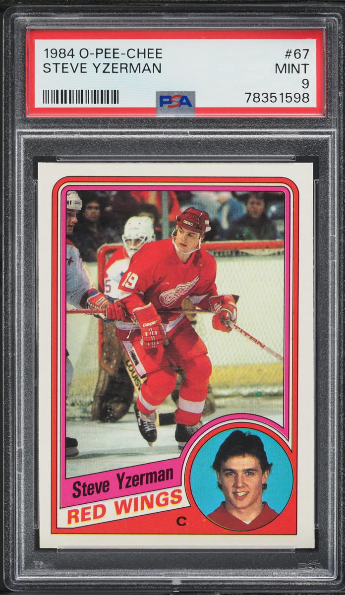 1984 O-Pee-Chee Hockey Steve Yzerman ROOKIE #67 PSA 9 MINT
