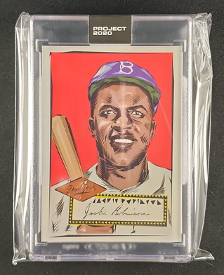 2020 Topps Project 2020 By Naturel Jackie Robinson #3 MBA AUTH
