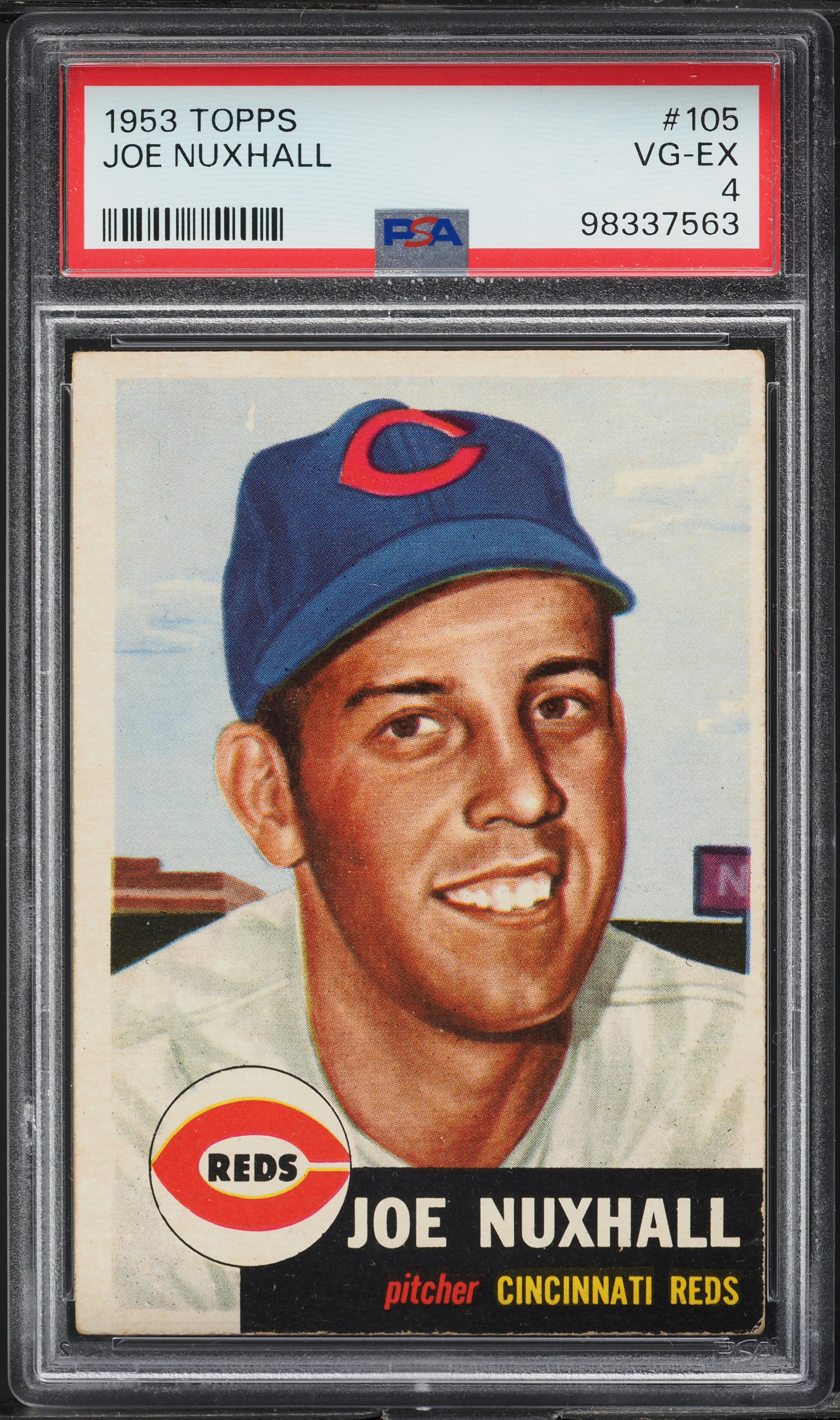 1953 Topps Joe Nuxhall #105 PSA 4 VGEX