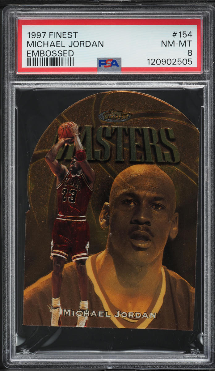 1997 Finest Embossed Michael Jordan #154 PSA 8 NM-MT