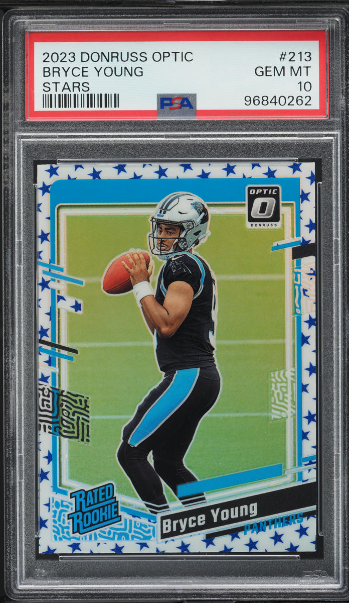 2023 Donruss Optic Stars Bryce Young ROOKIE #213 PSA 10 GEM MINT