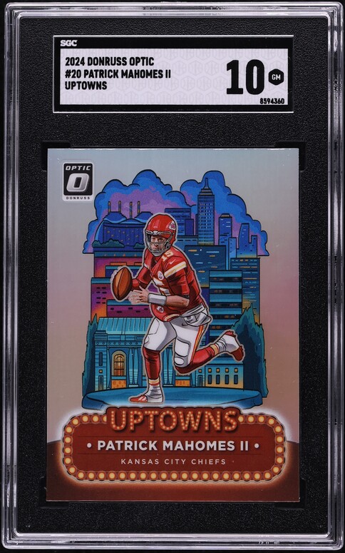 2024 Donruss Optic Uptowns Patrick Mahomes II #20 SGC 10 GEM MINT