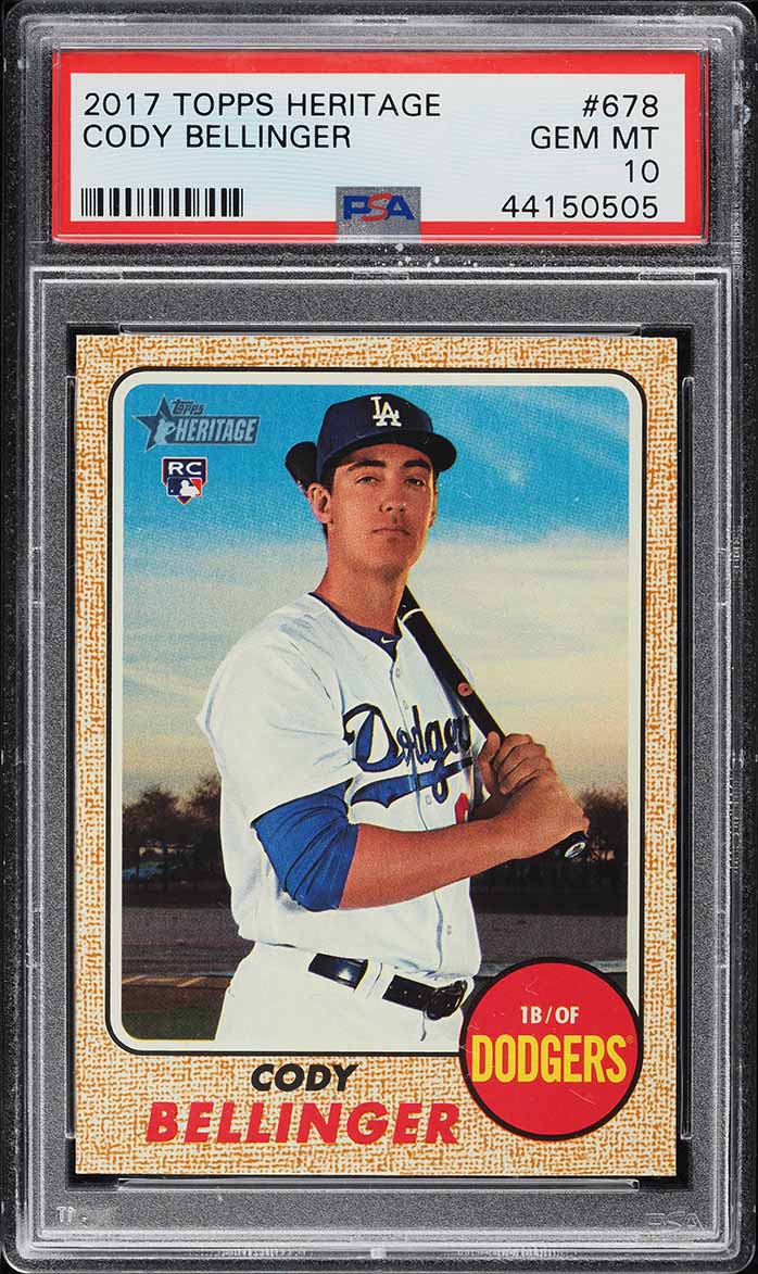 2017 Topps Heritage Cody Bellinger ROOKIE #678 PSA 10 GEM MINT