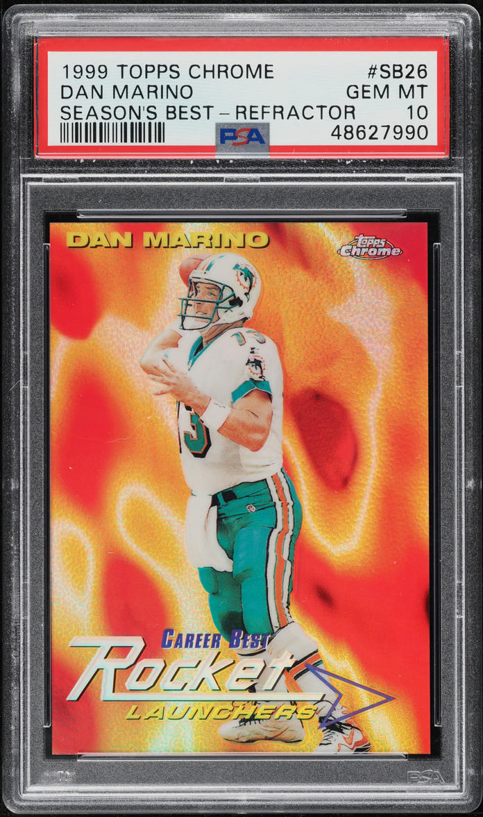 1999 Topps Chrome Season's Best Refractor Dan Marino #SB26 PSA 10 GEM MINT
