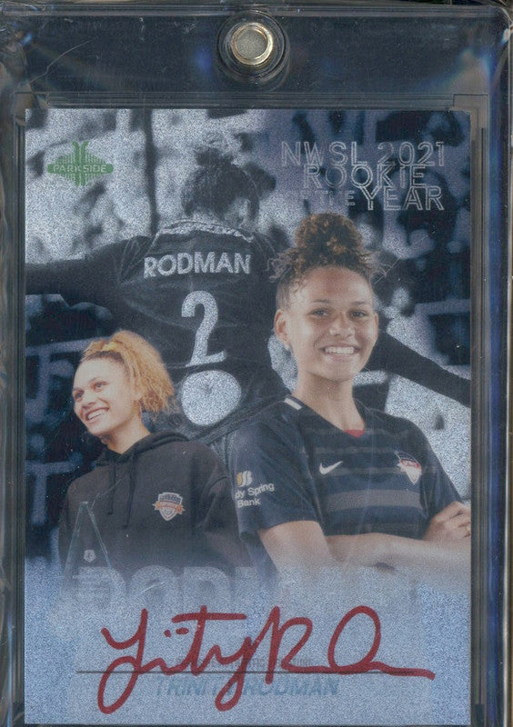 2021 Parkside NWSL Rookie of the Year Autograph Trinity Rodman Auto /100