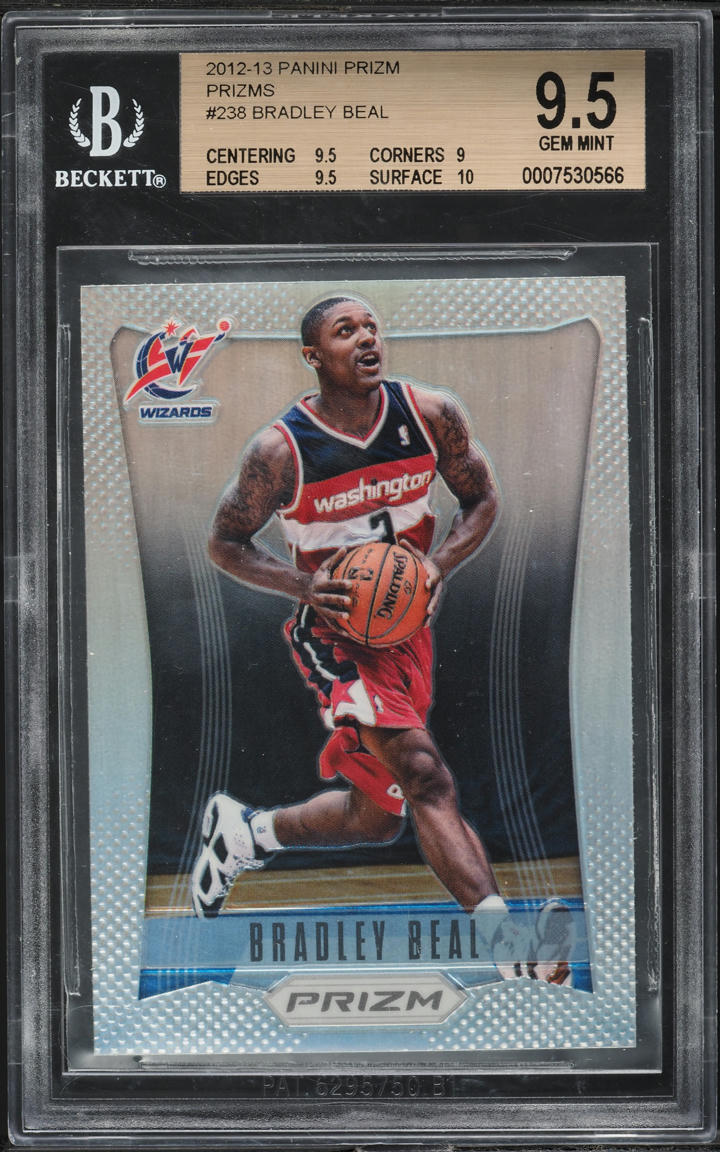 2012 Panini Prizm Silver Bradley Beal ROOKIE #238 BGS 9.5 GEM MINT