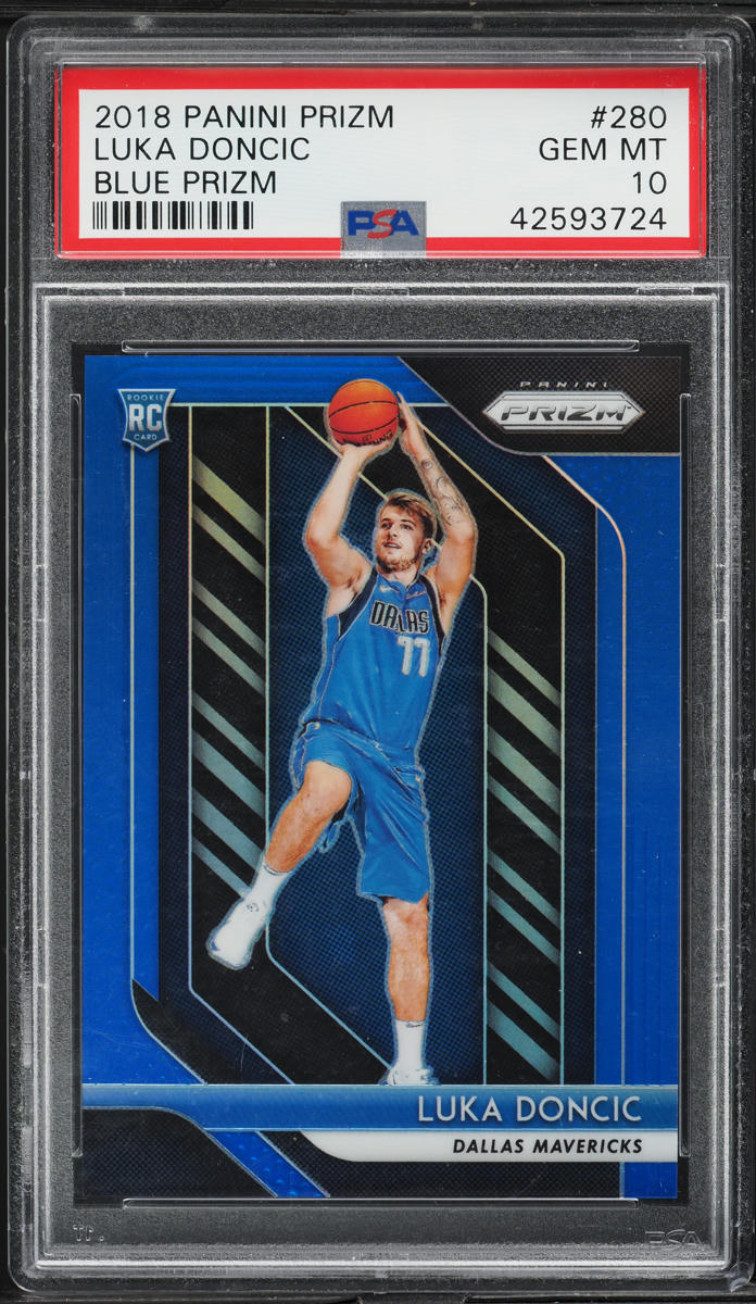 2018 Panini Prizm Blue Luka Doncic ROOKIE /199 #280 PSA 10 GEM MINT