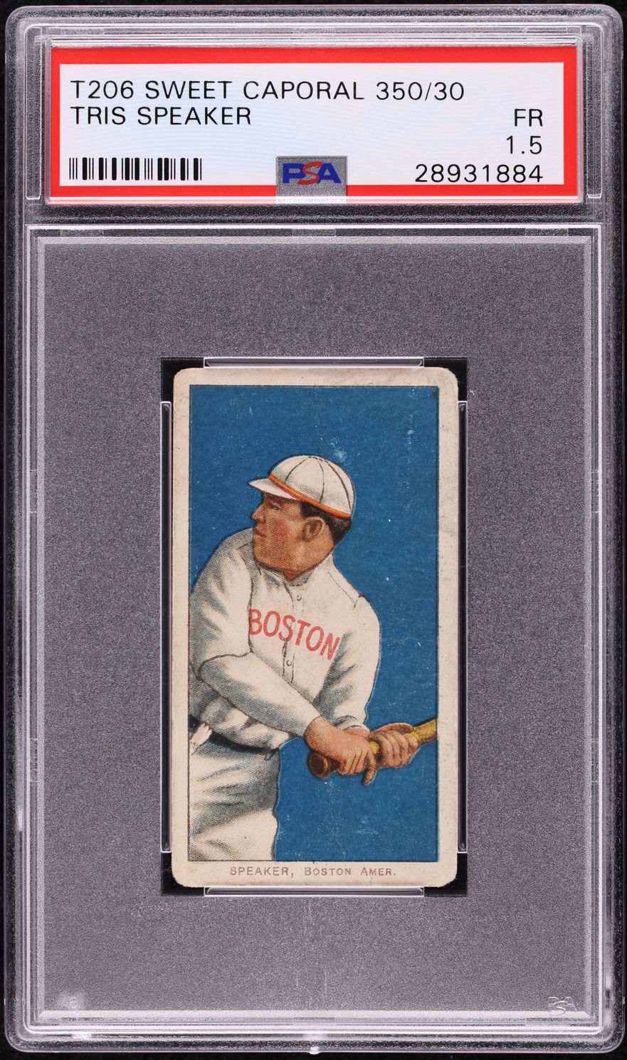 1909-11 T206 Tris Speaker PSA 1.5 FR