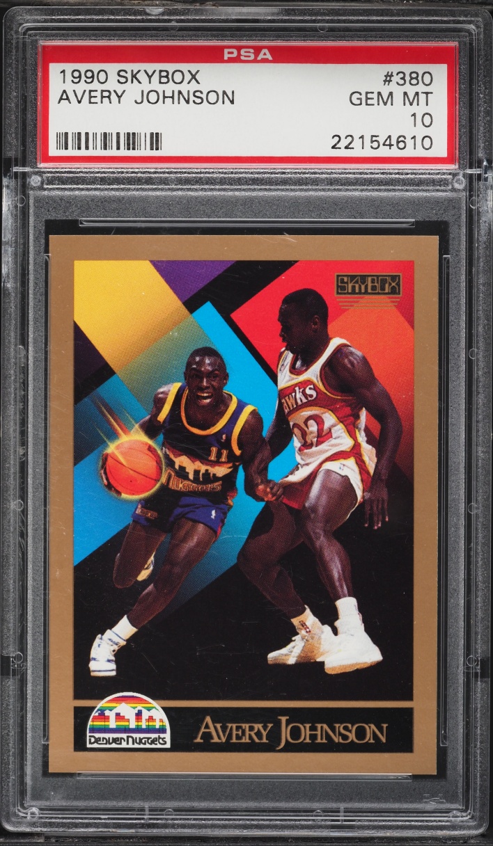 1990 Skybox Basketball Avery Johnson #380 PSA 10 GEM MINT