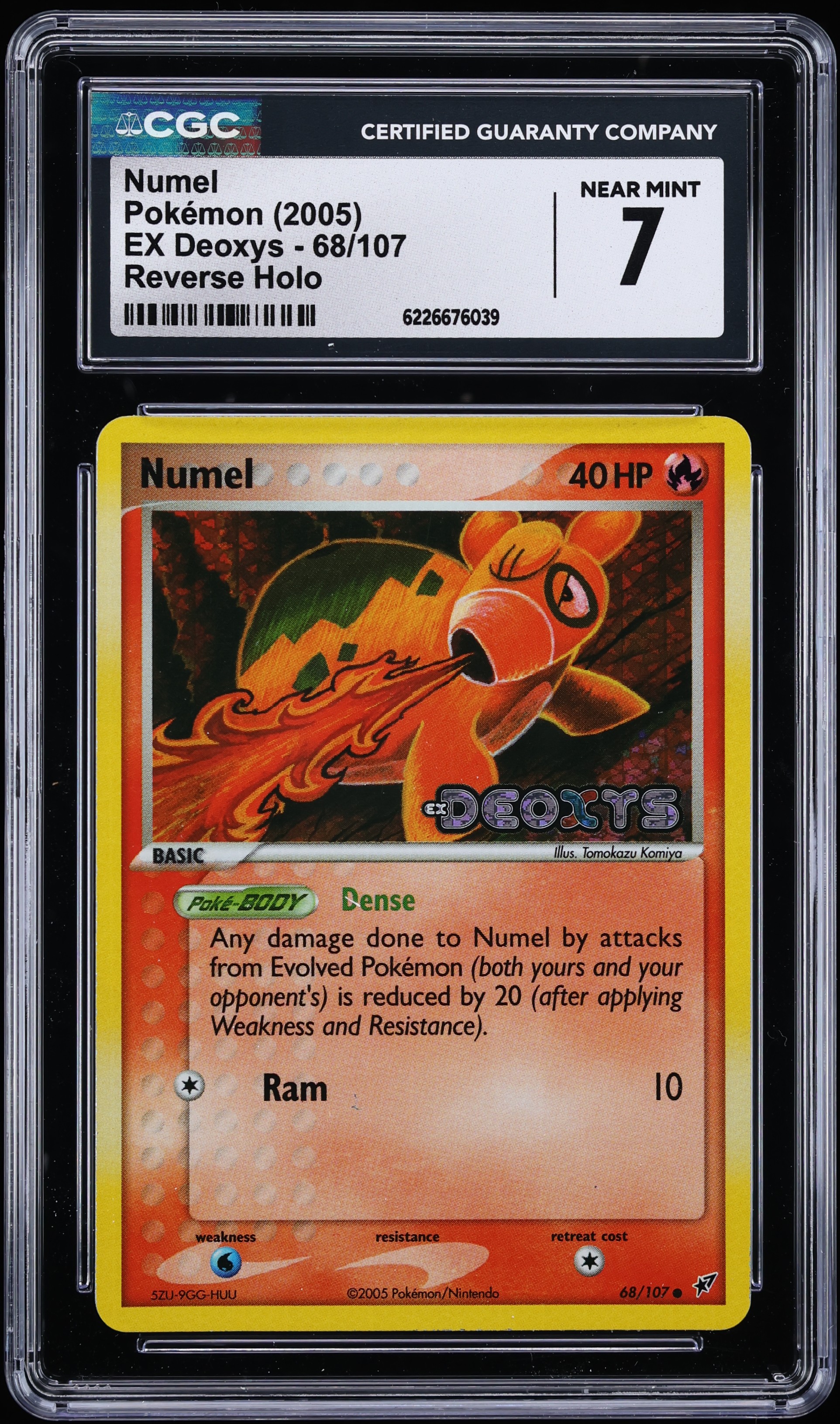 2005 Pokemon EX Deoxys Reverse Holo Numel #68 CGC 7 NRMT