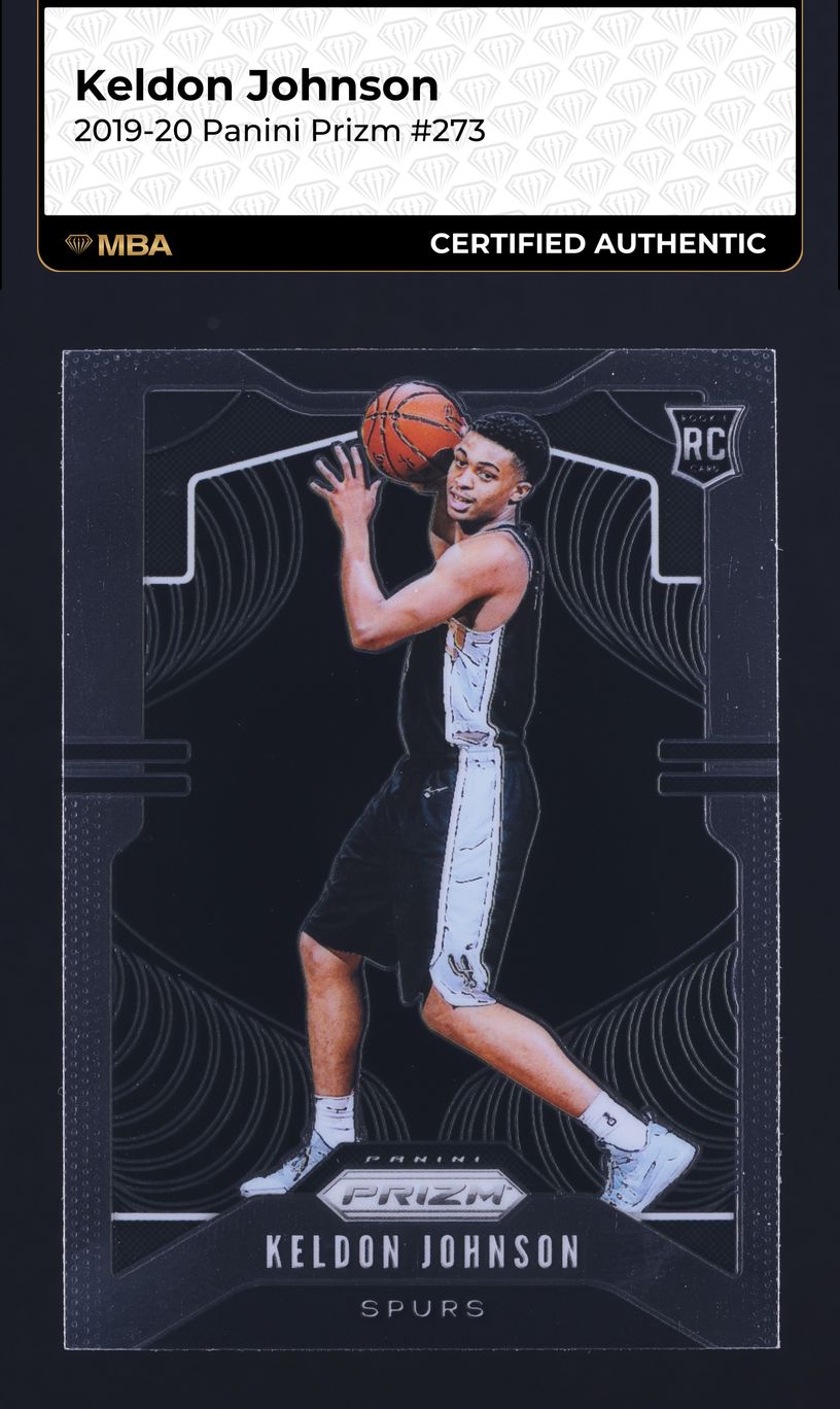 2019 Panini Prizm Keldon Johnson ROOKIE #273 MBA AUTH