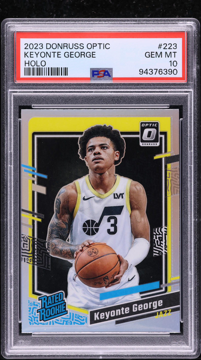 2023 Donruss Optic Holo Keyonte George ROOKIE #223 PSA 10 GEM MINT