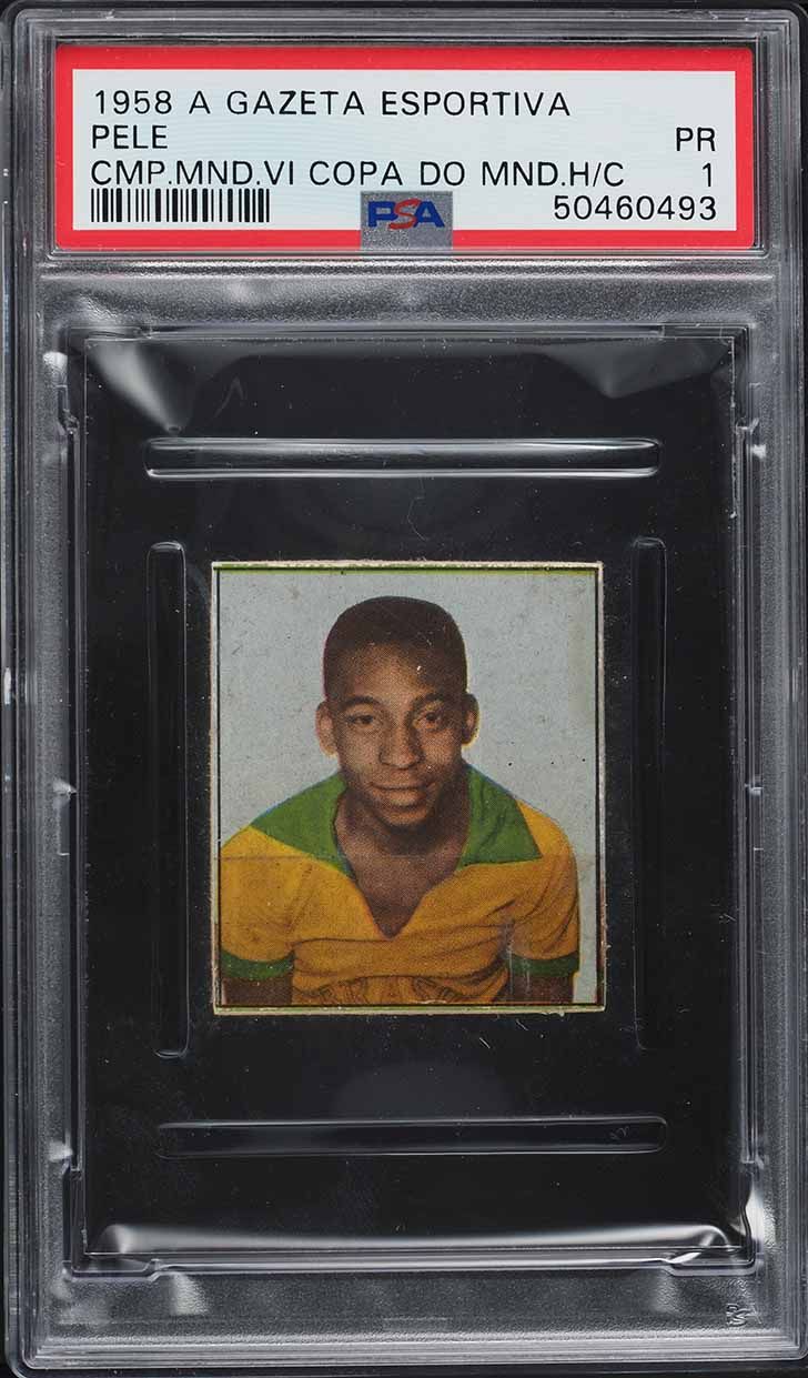 1958 A Gazeta Esportiva Campeao Mundial Vi Copa Do Mundo Pele ROOKIE PSA 1 PR