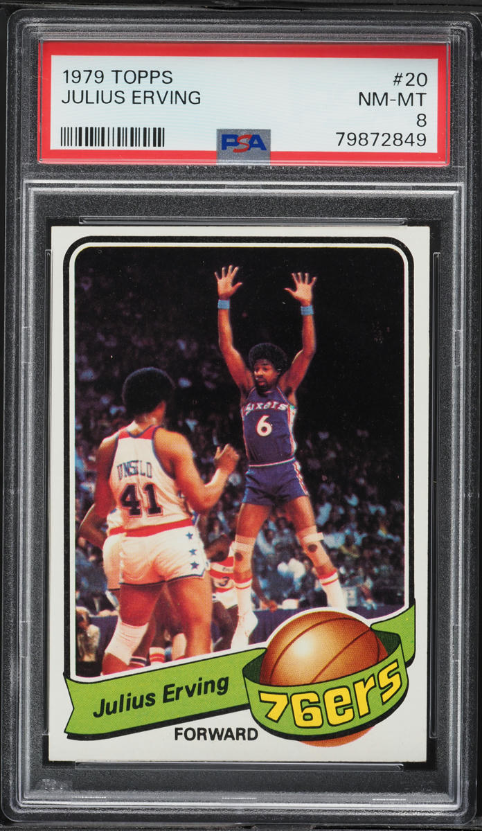 1979 Topps Basketball Julius Erving #20 PSA 8 NM-MT