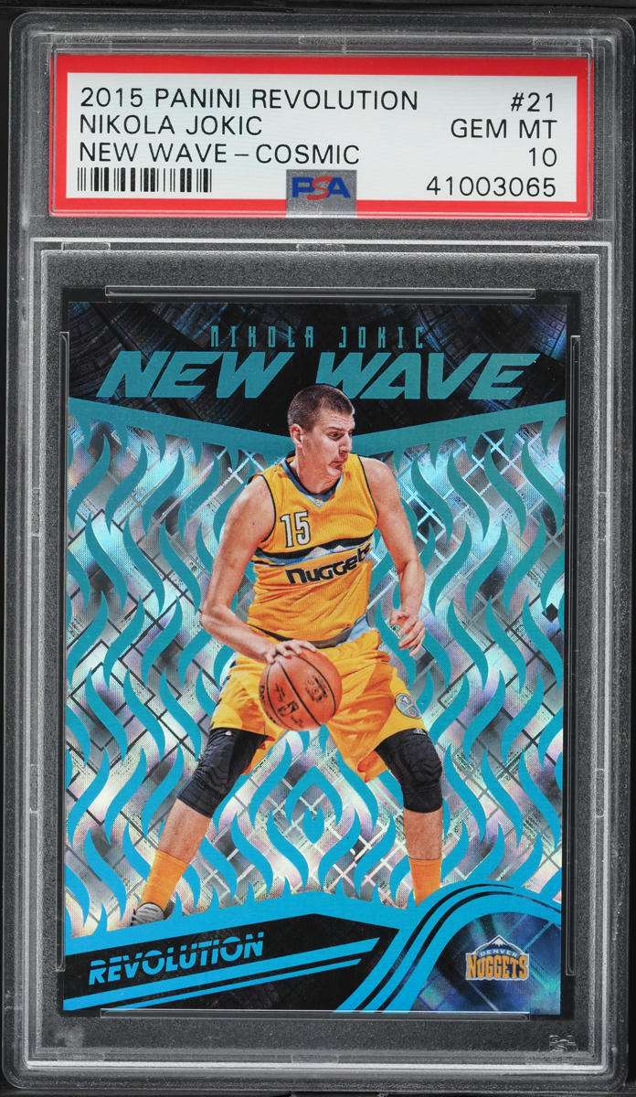 2015 Panini Revolution New Wave Cosmic Nikola Jokic ROOKIE /100 #21 PSA 10 GEM