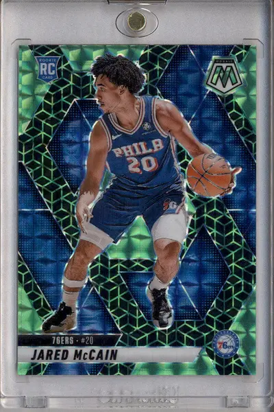 2024-25 Panini Mosaic Spectris Green FOTL Mosaic #228 Jared McCain RC /5