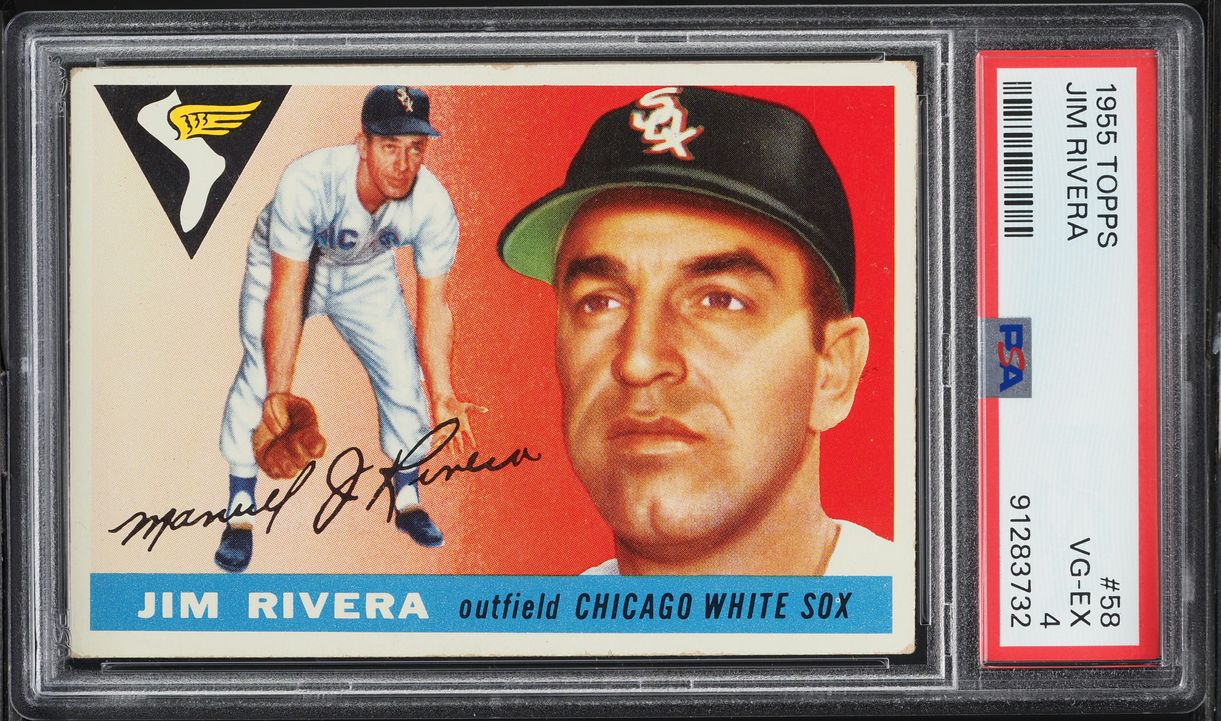 1955 Topps Jim Rivera #58 PSA 4 VGEX