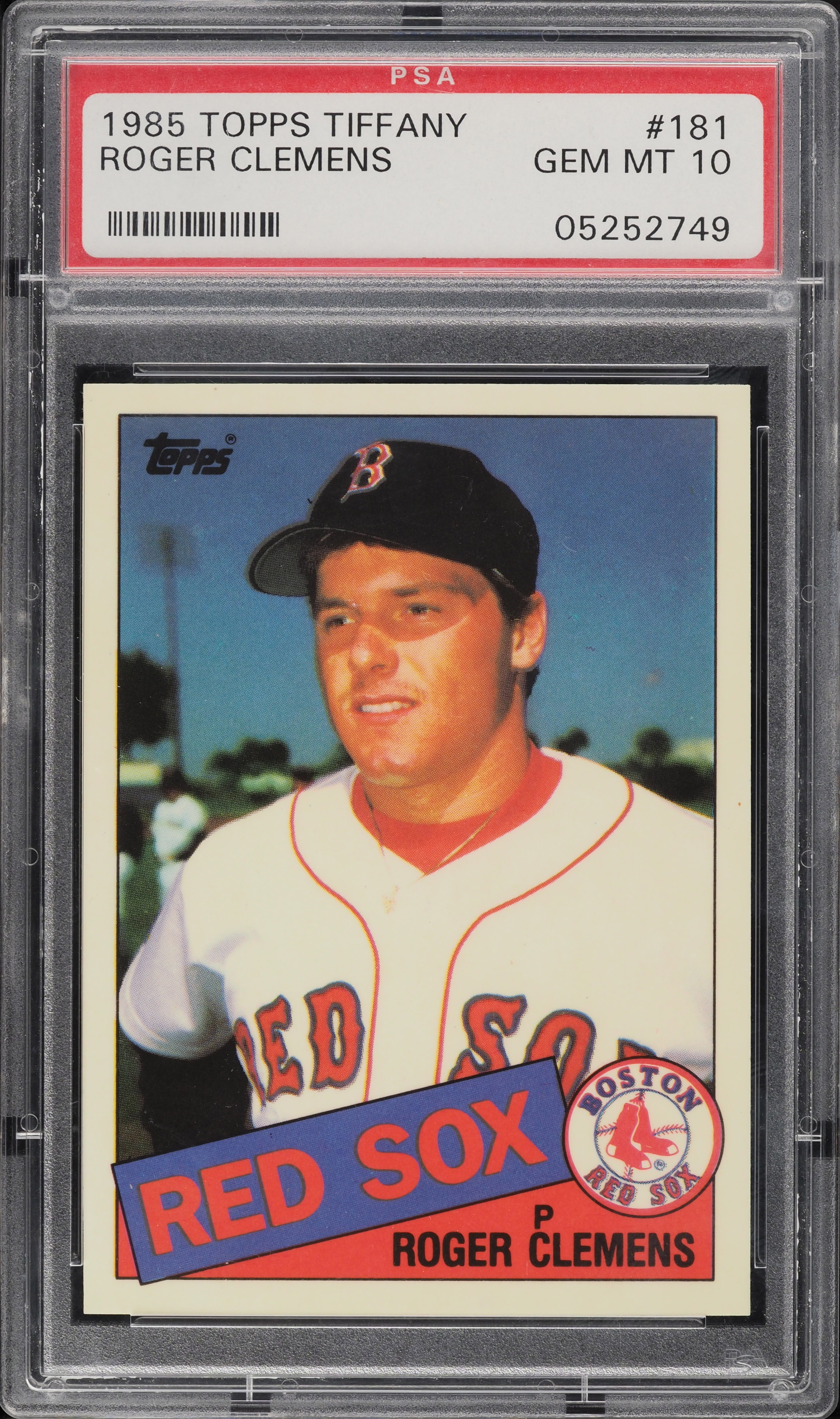 1985 Topps Tiffany Roger Clemens ROOKIE #181 PSA 10 GEM MINT