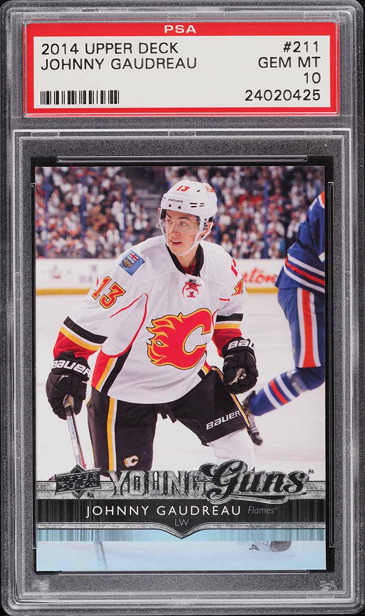 2014 Upper Deck Young Guns Johnny Gaudreau ROOKIE RC #211 PSA 10 GEM MINT