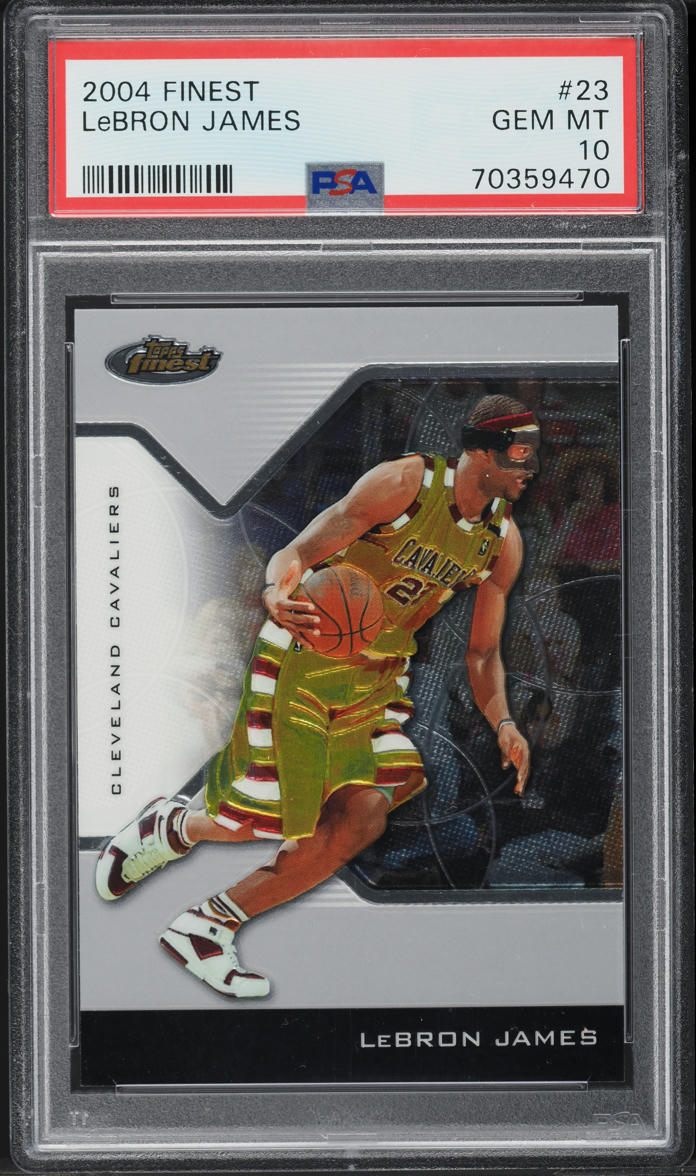 2004 Finest Basketball LeBron James #23 PSA 10 GEM MINT
