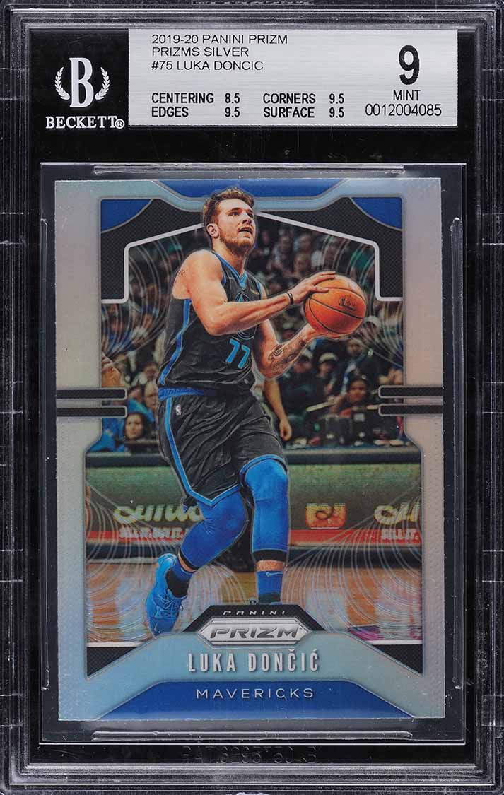 2019 Panini Prizm Silver Prizms Luka Doncic #75 BGS 9 MINT