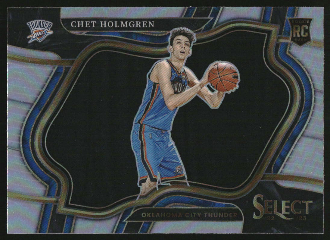 2022-23 Panini Select Silver Prizms #296 Chet Holmgren RC Courtside