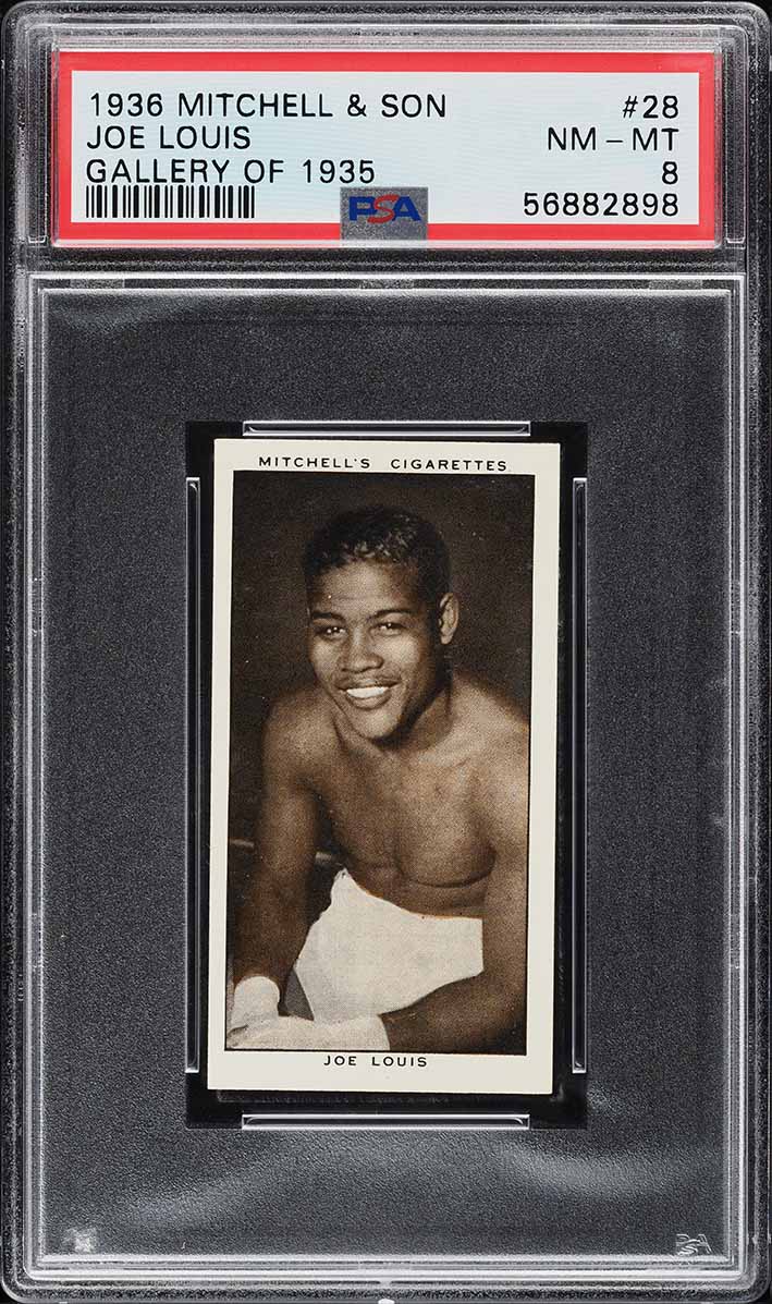 1936 Mitchell & Son Gallery Of '35 Joe Louis ROOKIE #28 PSA 8 NM-MT