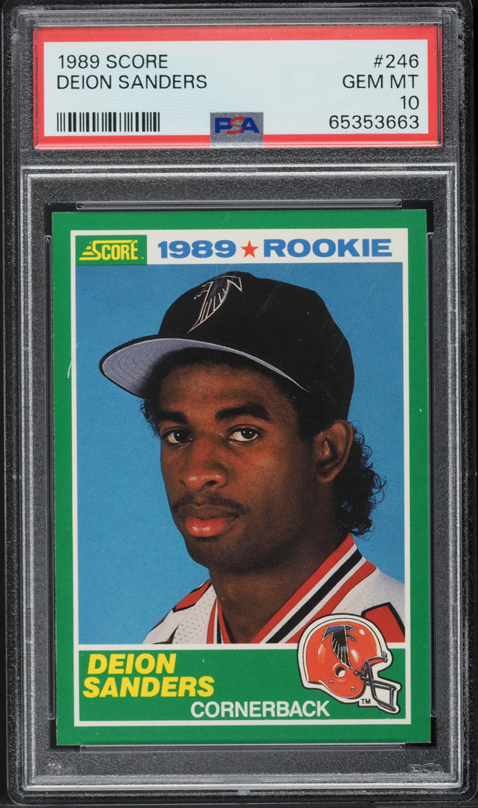 1989 Score Football Deion Sanders ROOKIE #246 PSA 10 GEM MINT