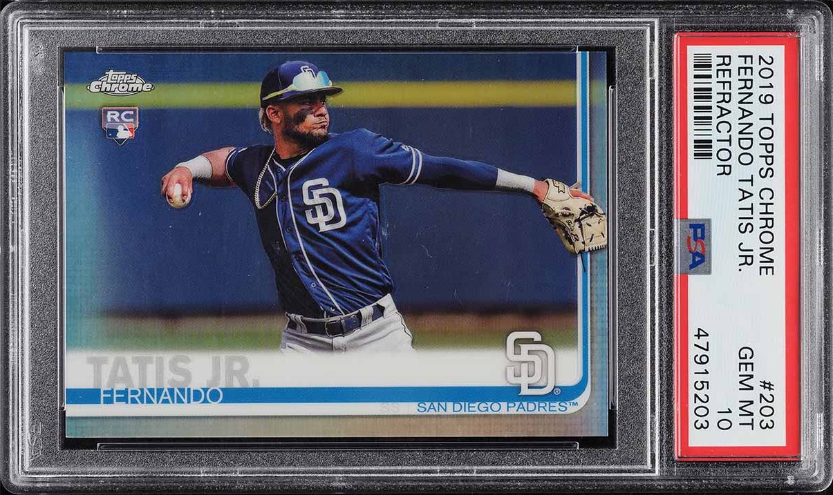 2019 Topps Chrome Refractor Fernando Tatis Jr. ROOKIE #203 PSA 10 GEM MINT