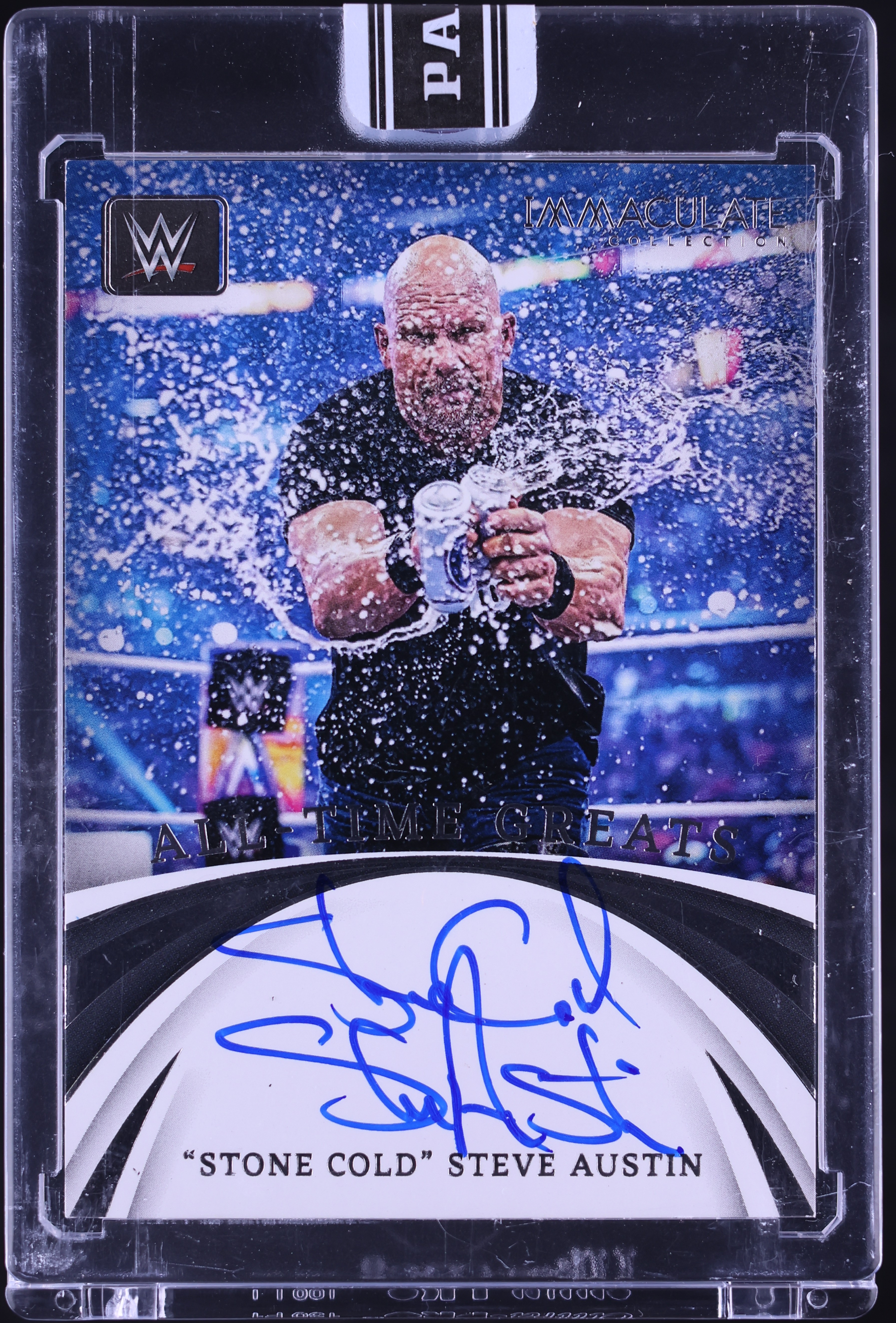 2022 Immaculate Collection WWE '24 Black Box "Stone Cold" Steve Austin AUTO 1/1