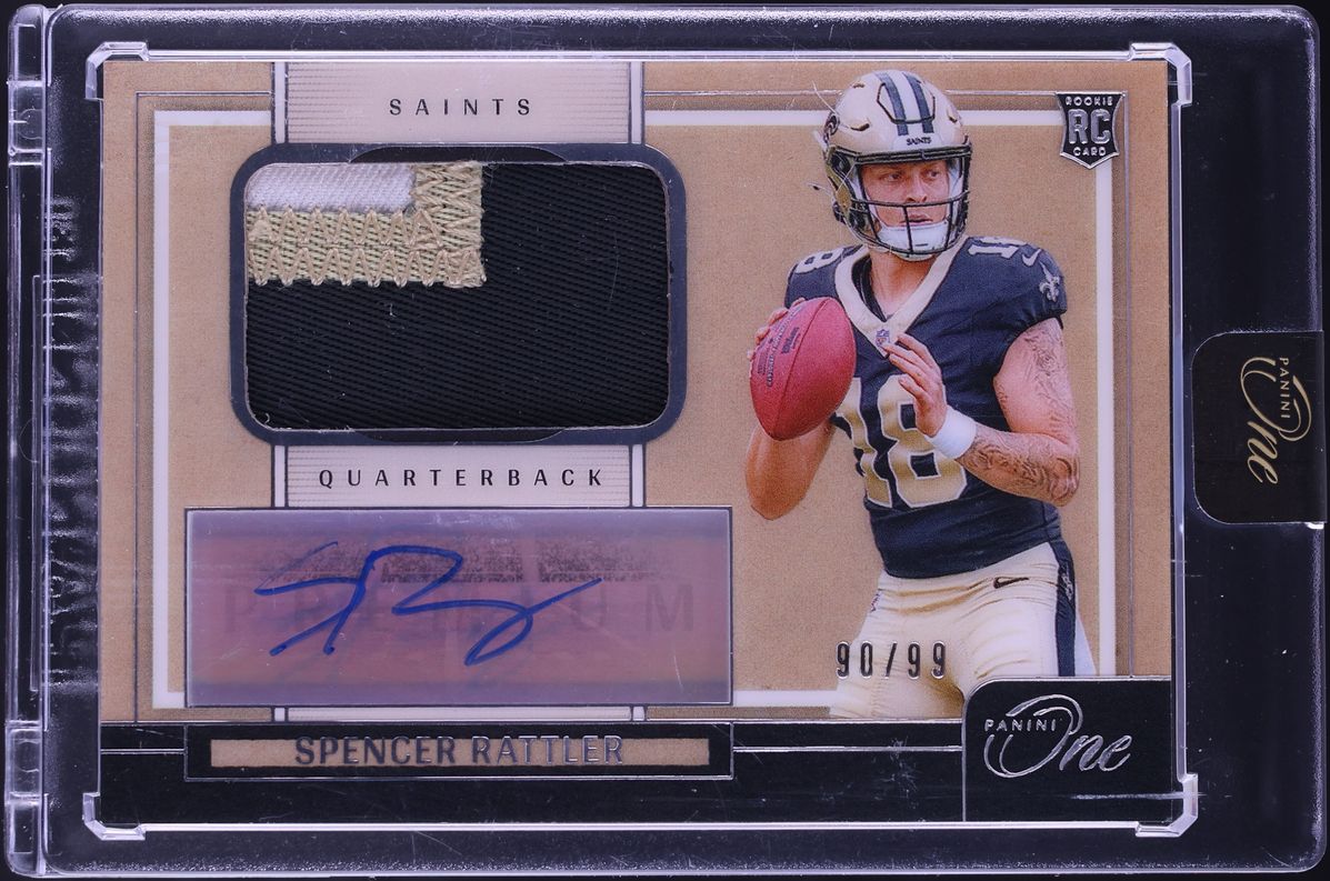 2024 Panini One Premium Spencer Rattler ROOKIE PATCH AUTO /99 #115