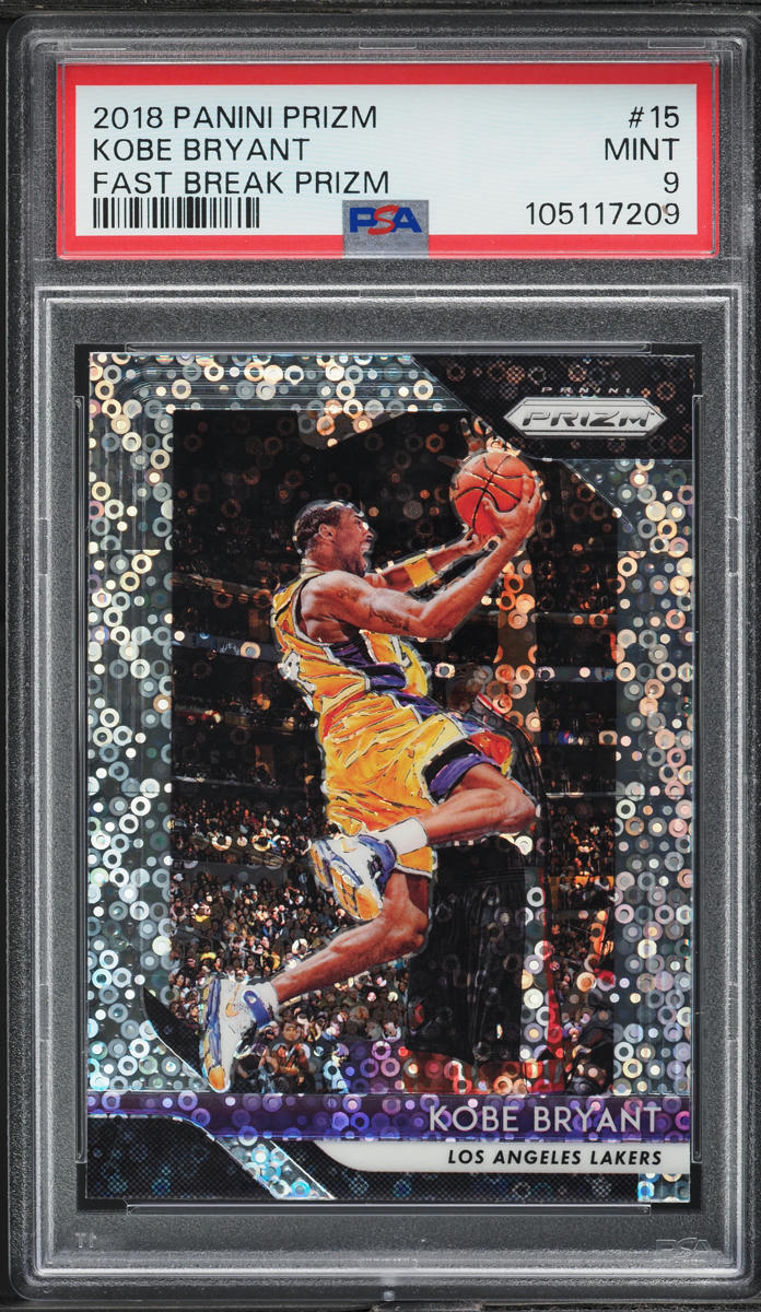 2018 Panini Prizm Fast Break Kobe Bryant #15 PSA 9 MINT