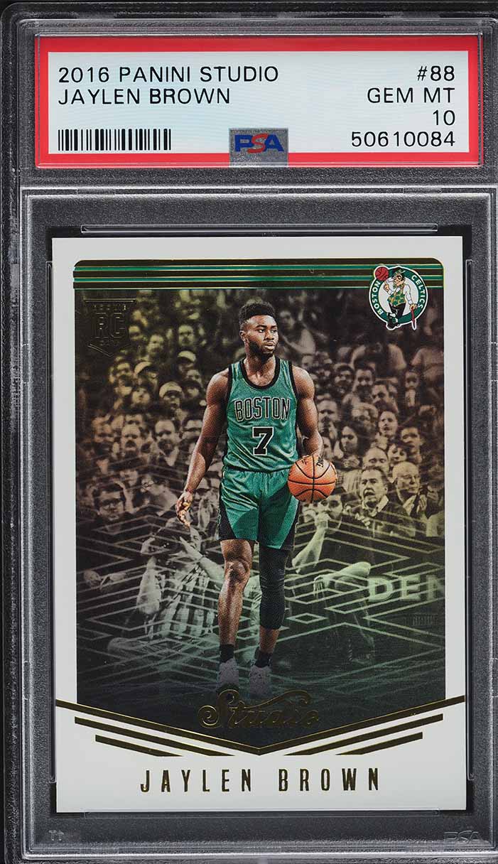 2016 Panini Studio Jaylen Brown ROOKIE #88 PSA 10 GEM MINT