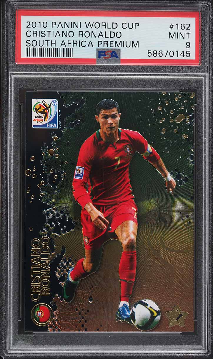 2010 Panini World Cup South Africa Premium Cristiano Ronaldo #162 PSA 9 MINT