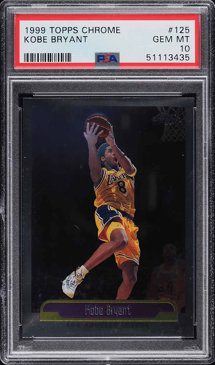 1999 Topps Chrome Kobe Bryant #125 PSA 10 GEM MINT