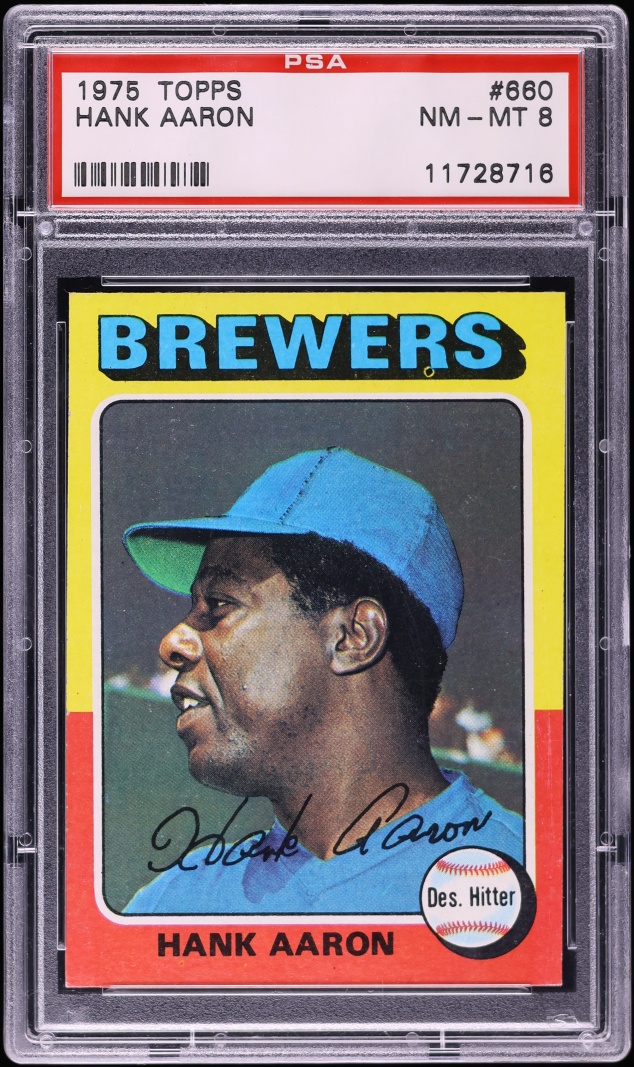 1975 Topps Hank Aaron #660 PSA 8 NM-MT