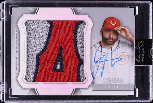 2024 Topps Dynasty Jumbo Silver Joey Votto PATCH AUTO 5/5 #AJP-JV