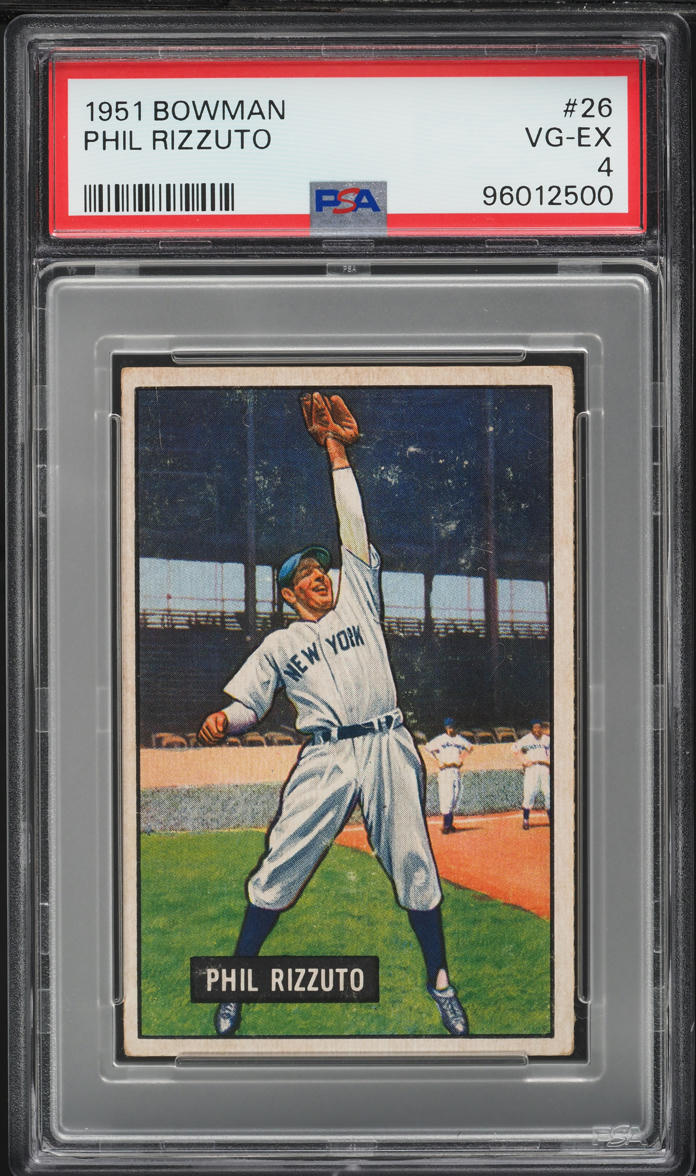 1951 Bowman Phil Rizzuto #26 PSA 4 VGEX