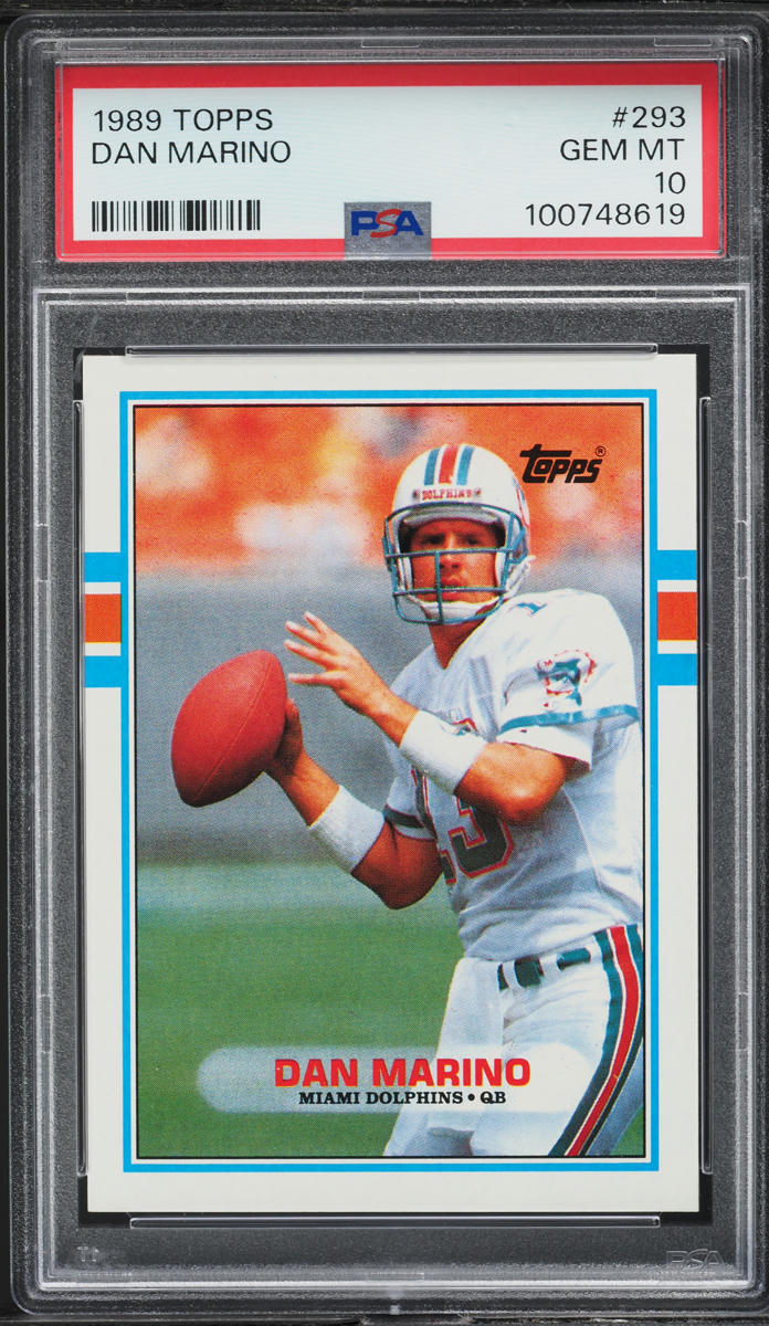 1989 Topps Football Dan Marino #293 PSA 10 GEM MINT