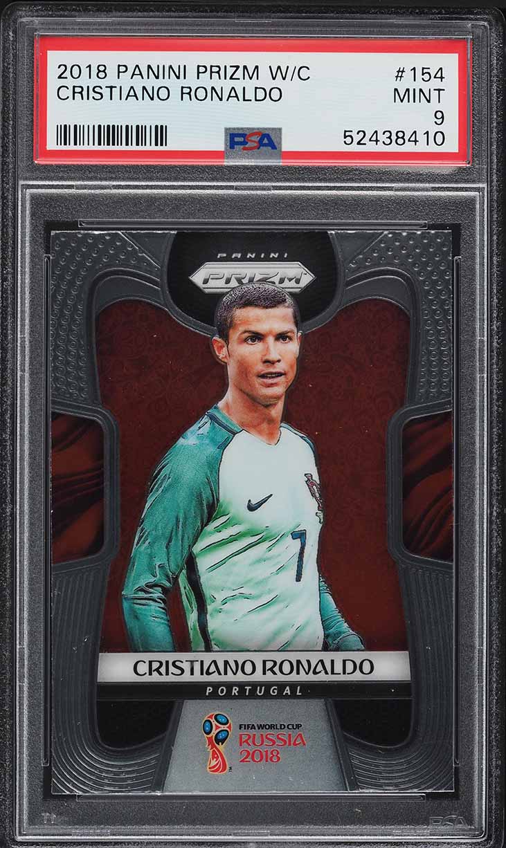 2018 Panini Prizm World Cup Cristiano Ronaldo #154 PSA 9 MINT