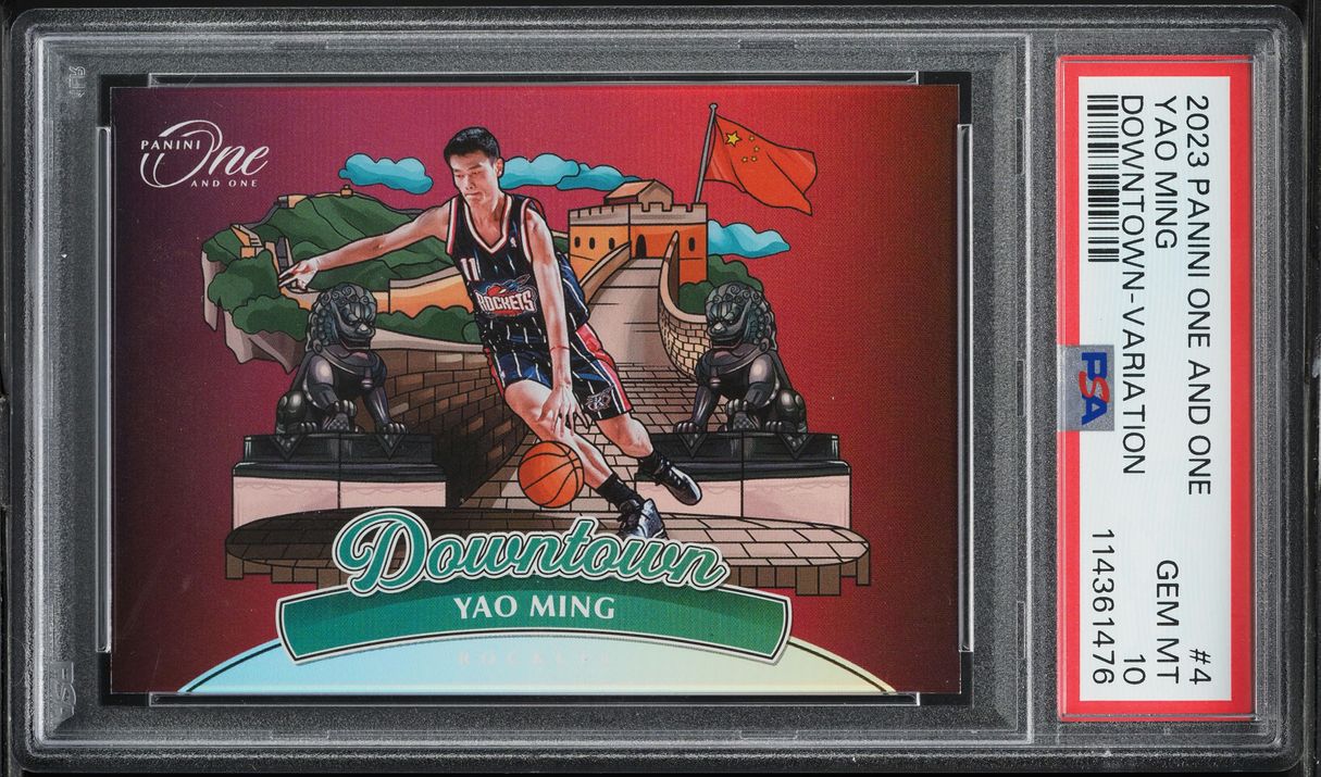 2023 Panini One And One Downtown Variation Yao Ming #4 PSA 10 GEM MINT
