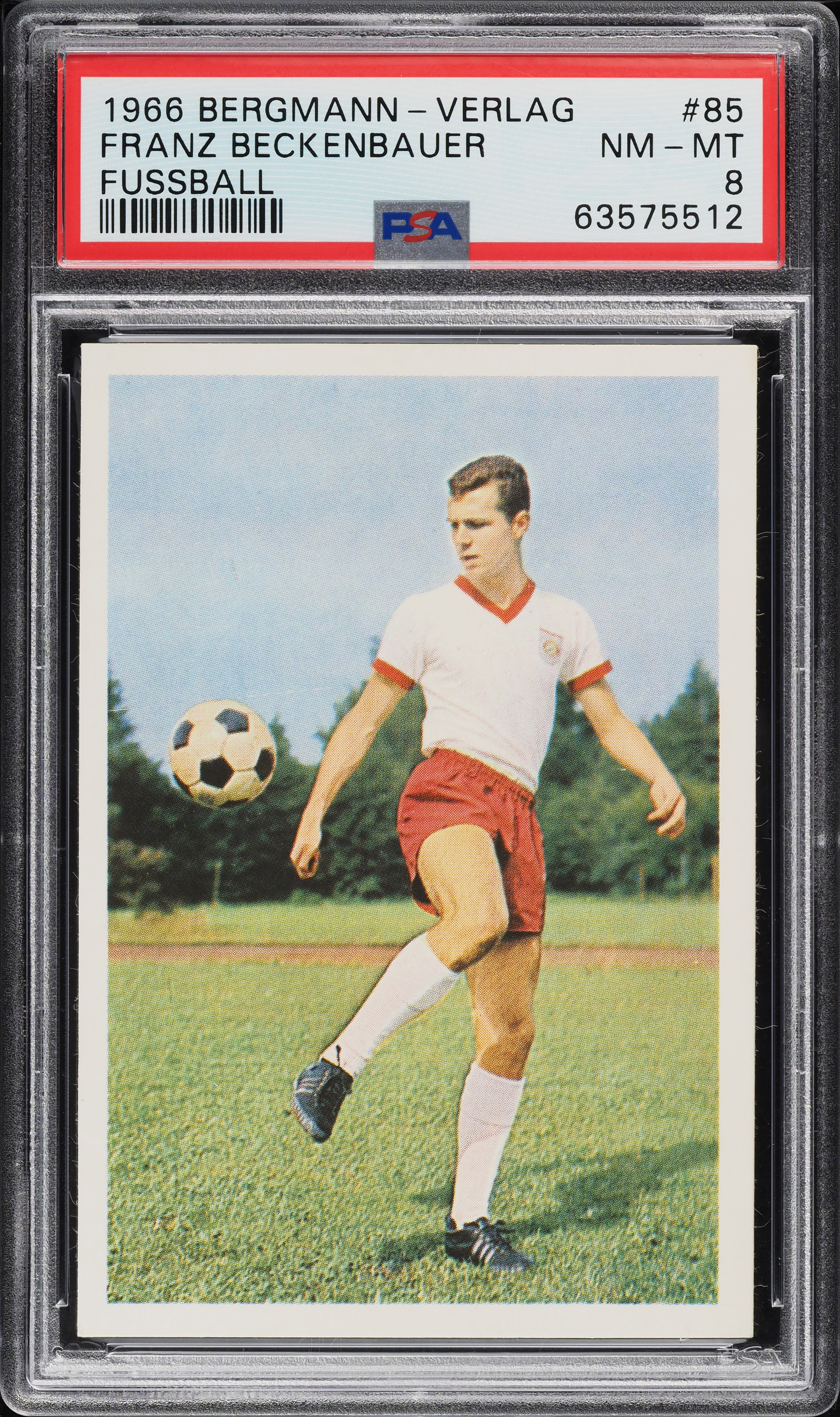 1966 Bergmann Verlag Fussball Franz Beckenbauer #85 PSA 8 NM-MT