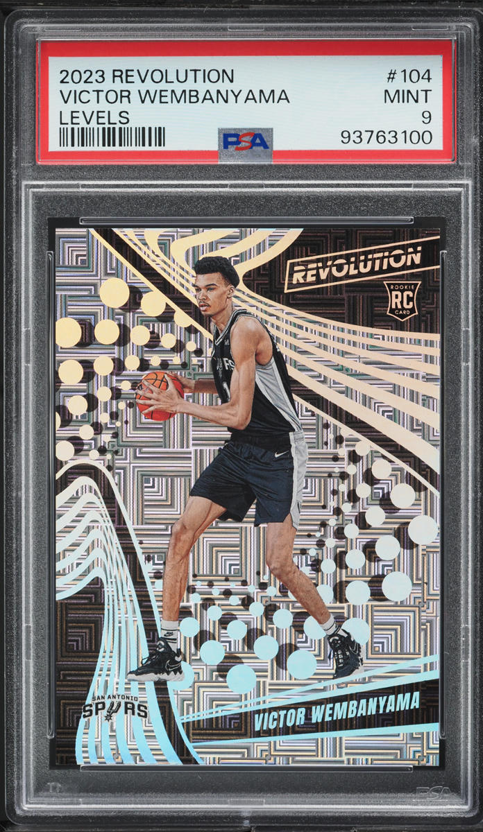 2023 Panini Revolution Levels Victor Wembanyama ROOKIE /35 #104 PSA 9 MINT