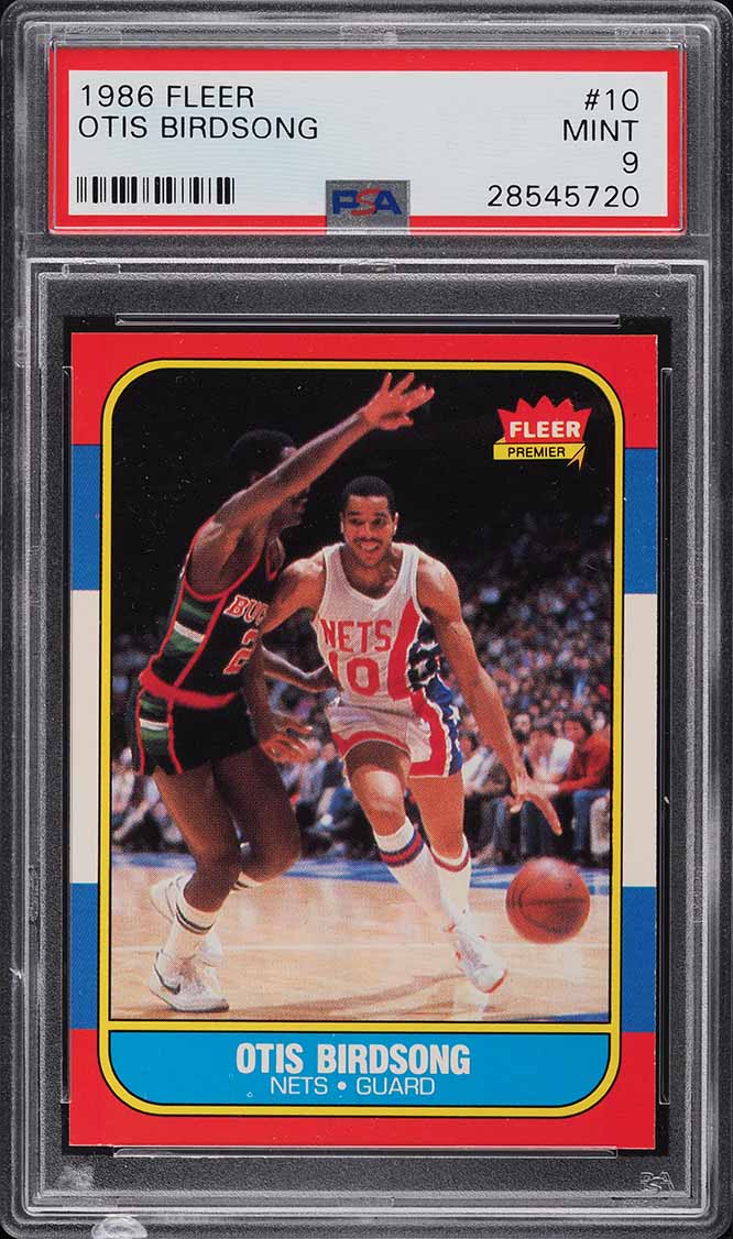 1986 Fleer Basketball Otis Birdsong #10 PSA 9 MINT