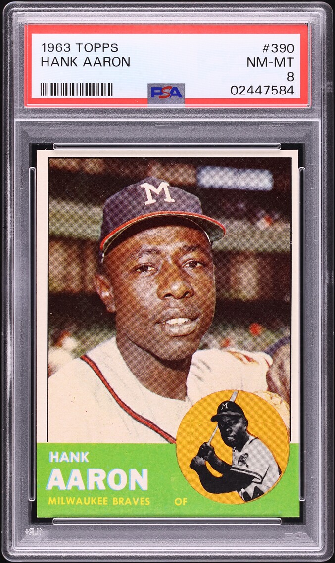 Hank Aaron 1963 Topps #390 Base Price Guide - Sports Card Investor