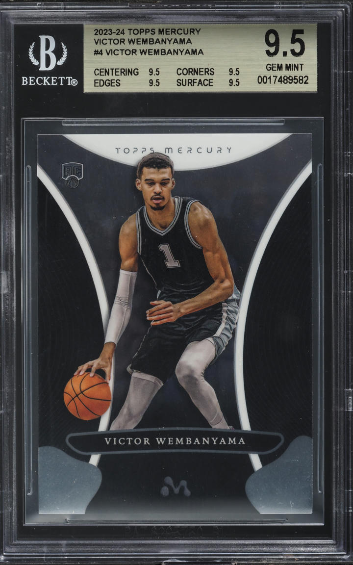2023 Topps Mercury Victor Wembanyama ROOKIE #4 BGS 9.5 GEM MINT