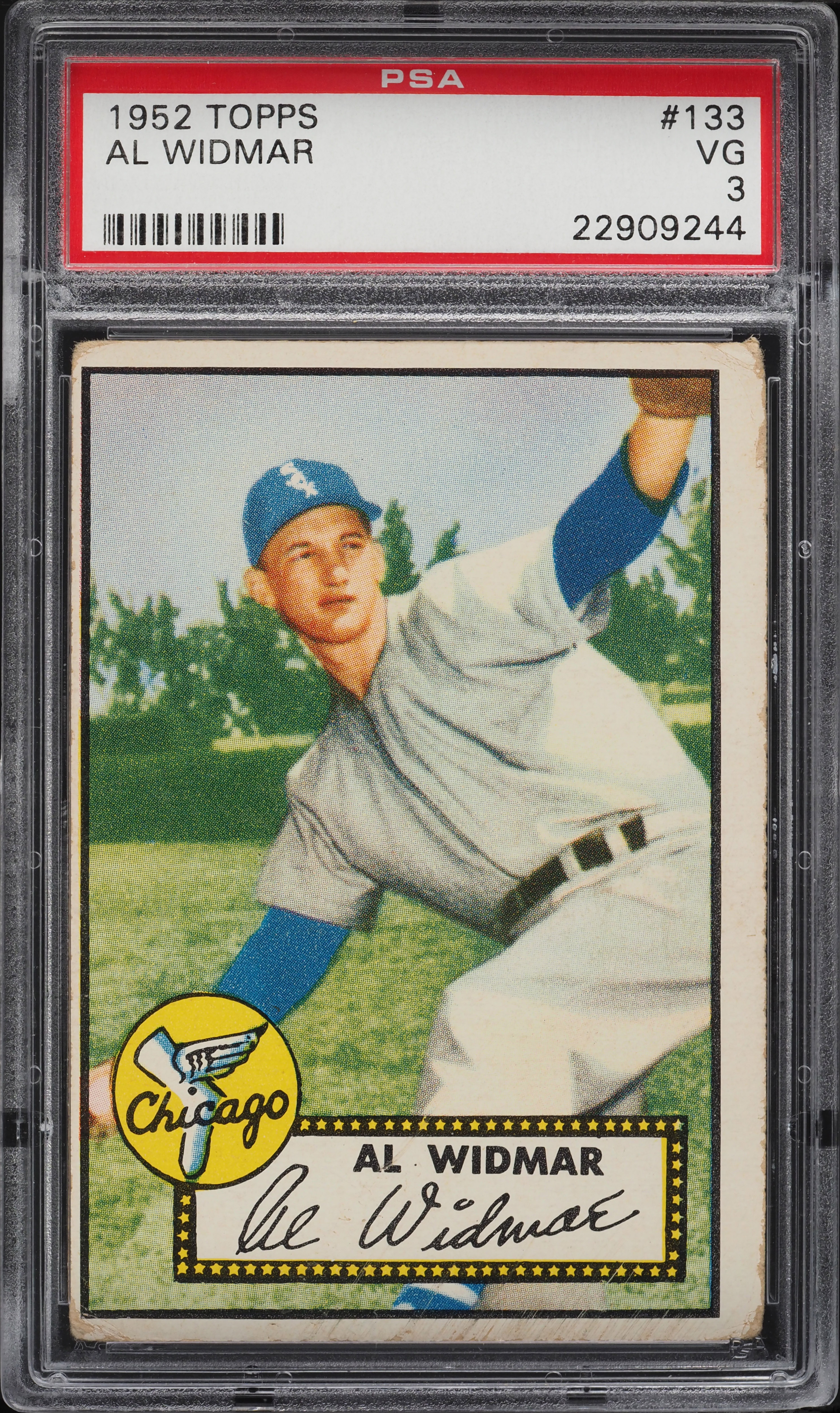 1952 Topps Al Widmar #133 PSA 3 VG