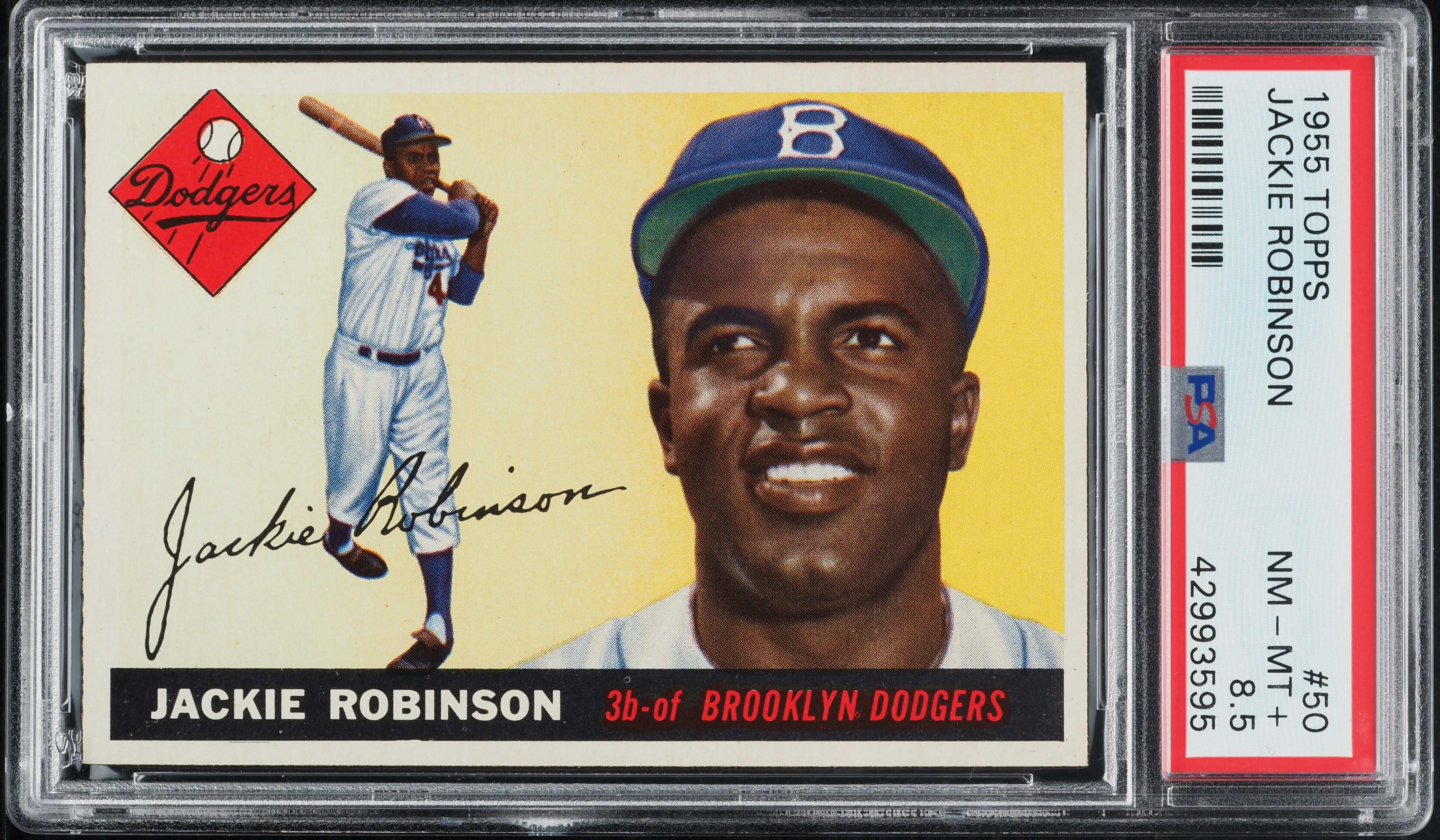 1955 Topps Jackie Robinson #50 PSA 8.5 NM-MT+ (PWCC-A)