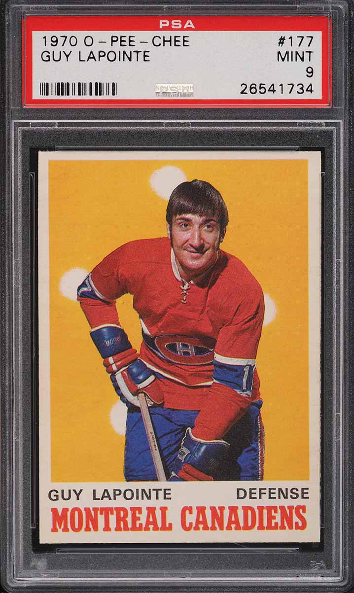 1970 O-Pee-Chee Hockey Guy LaPointe ROOKIE #177 PSA 9 MINT